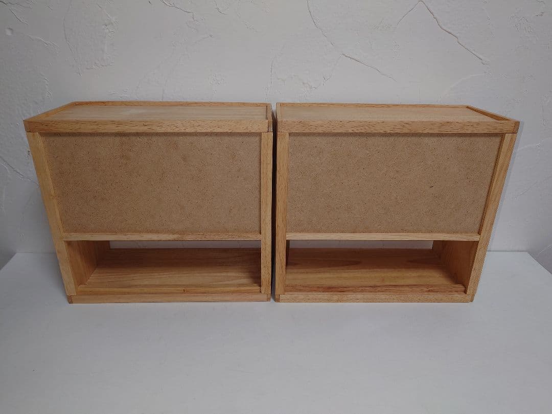【2箱】木製 調味料入れ ケース CASE 小物入れ 置物 陳列棚 戸棚 BOX