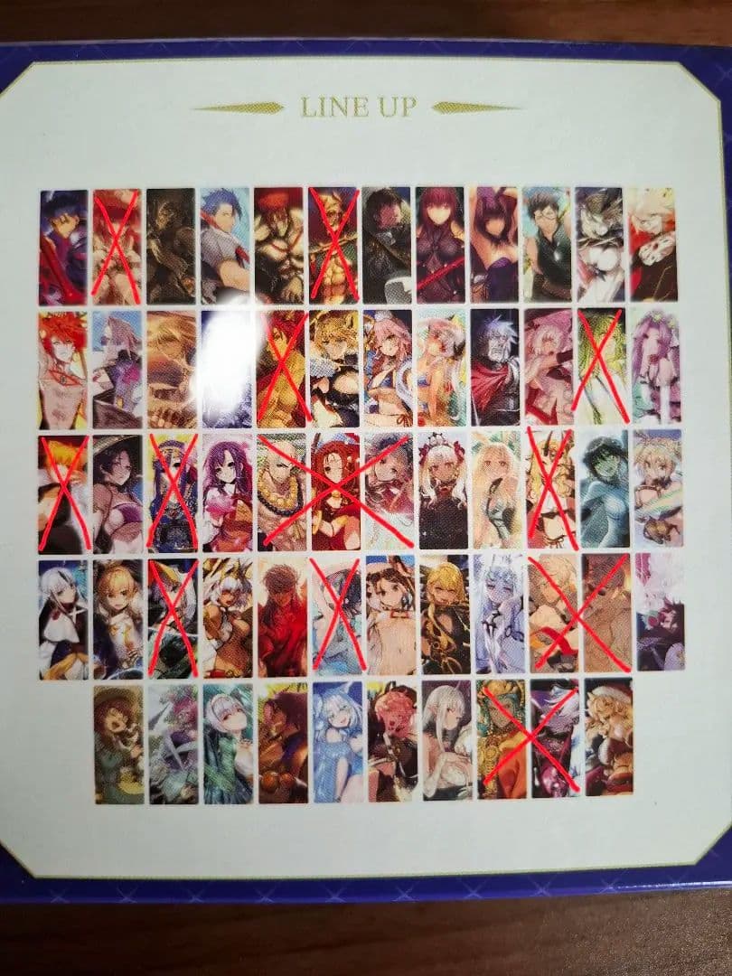 FGO　最終再臨展　編成画面風カード　BOX