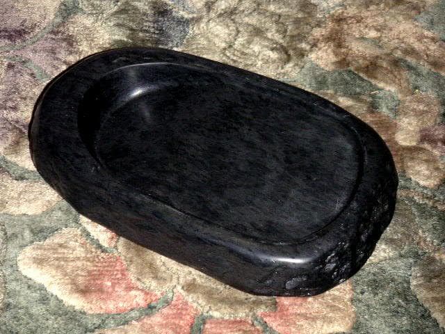 ♥中国　古硯　約1000ｇ　硯　骨董品