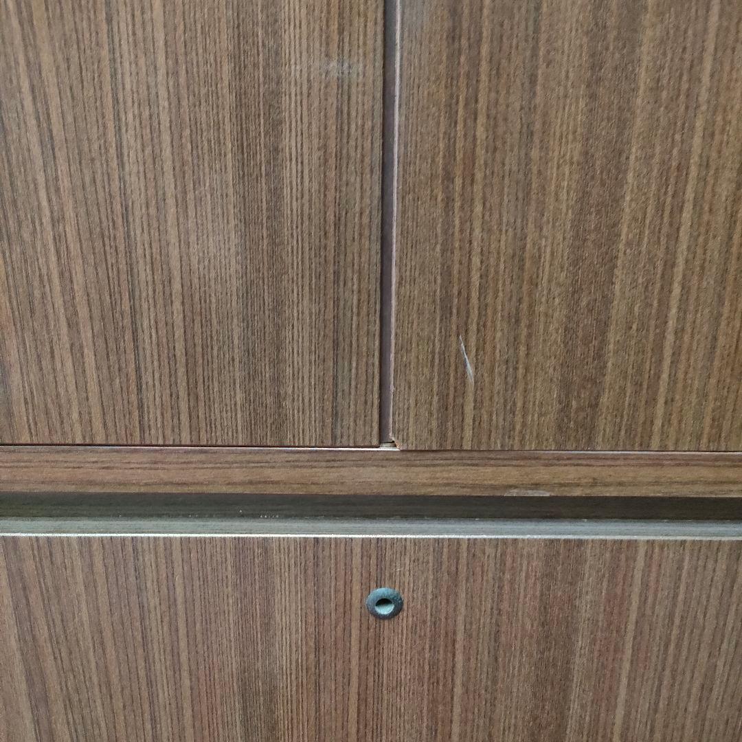 【昭和レトロ】 重ね2段 箪笥 和箪笥 収納箪笥 2扉 4引き出しブラウン