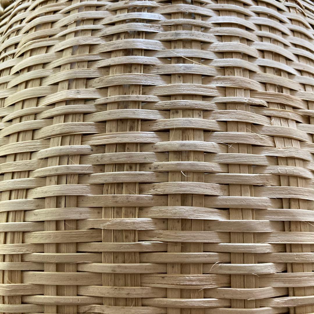 岩手 鳥越 竹細工｜取っ手つき楕円ざる 大中小