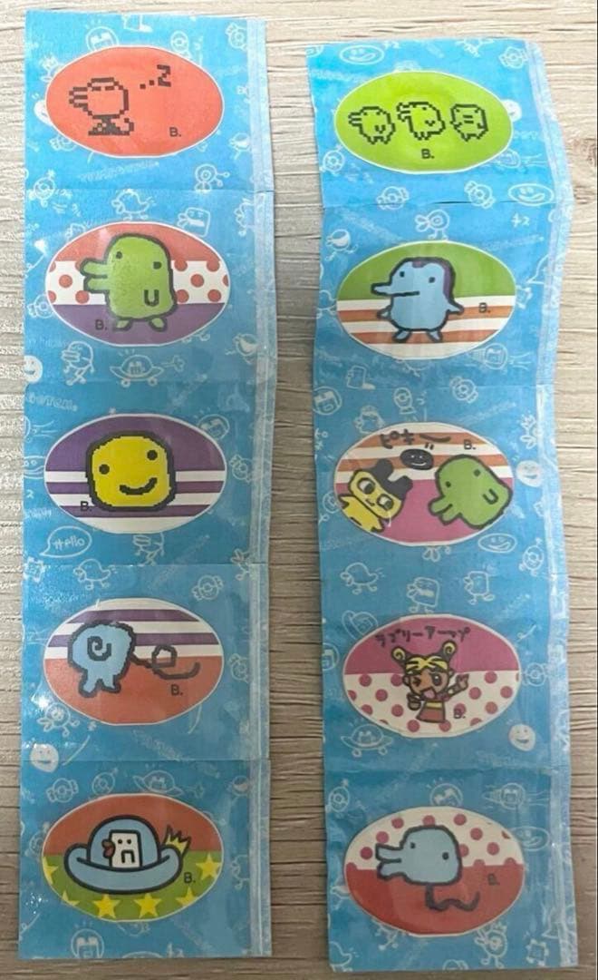 初期たまごっち キーホルダー　シール　当時物　BANDAI Tamagotchi
