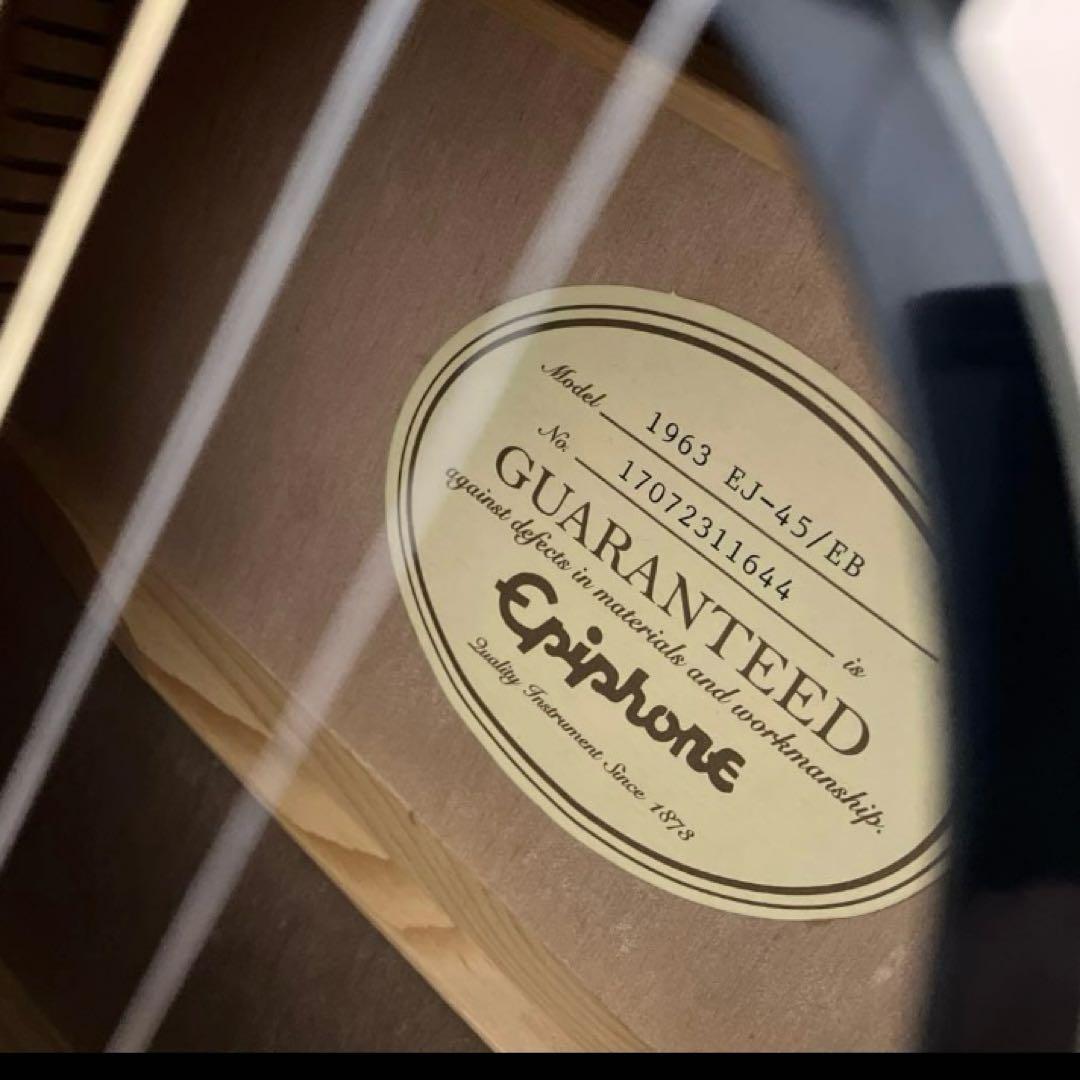 Epiphone EJ-45/EB アコギ 美品 ブラック 2017年製