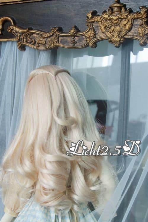 WG116 BJD 1/4 人形 ドール　用ウィッグ カツラ 耐熱 ハンドメイド