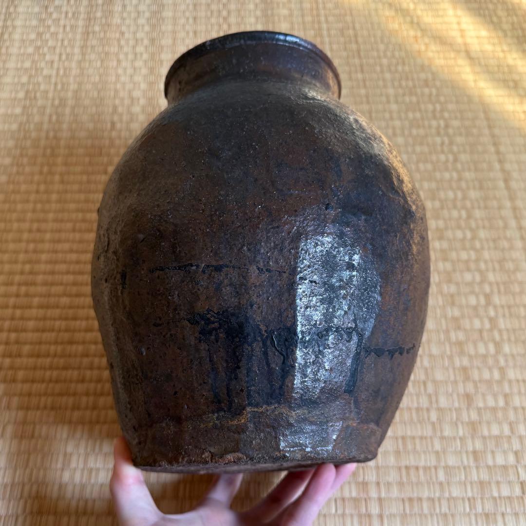 古越前 壺 種壺 桃山時代 施釉 窯印 古備前 古常滑 古丹波 古美術 骨董