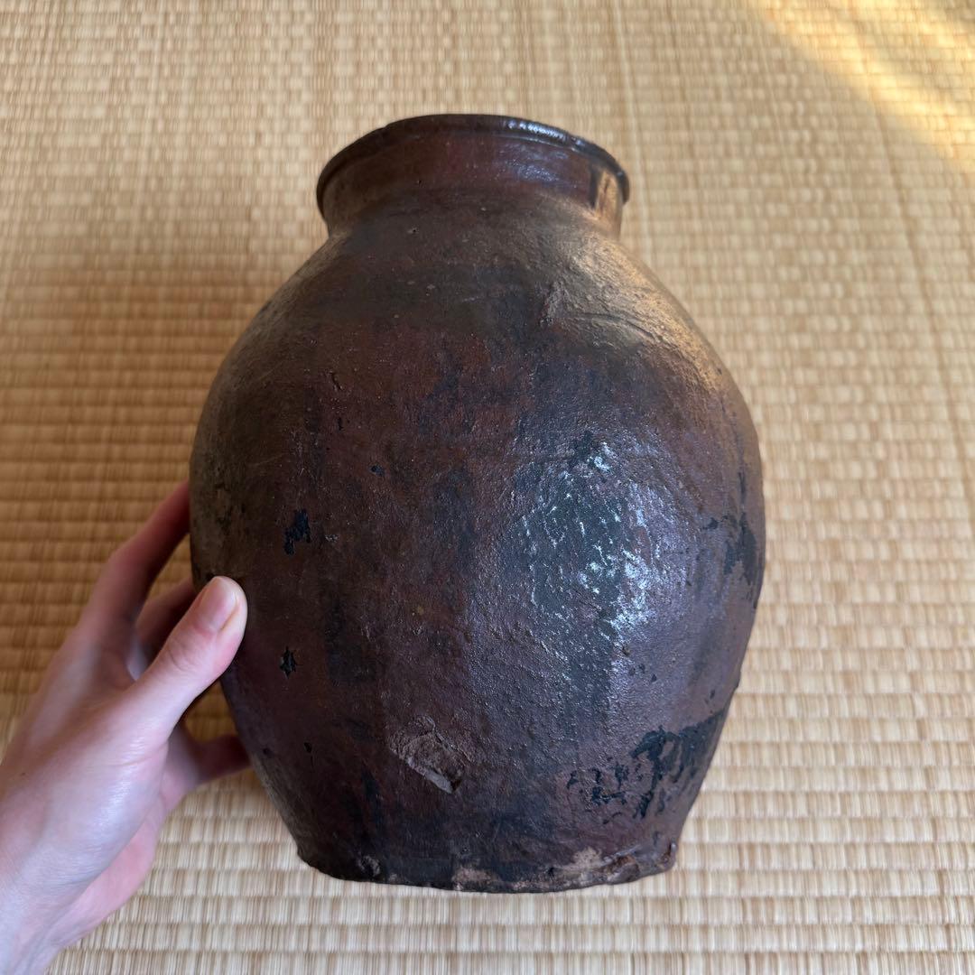 古越前 壺 種壺 桃山時代 施釉 窯印 古備前 古常滑 古丹波 古美術 骨董