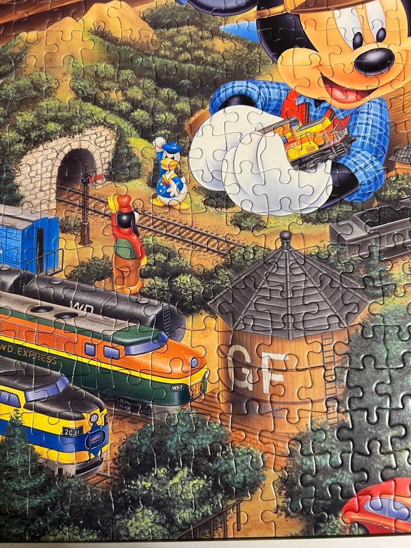 廃盤希少 ジグソーパズル ディズニー 夢のステーション 1000ピース　ミッキー