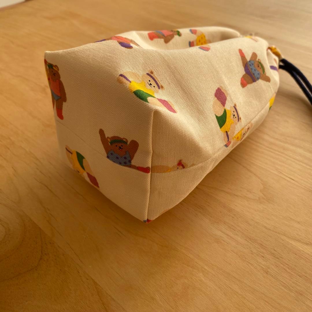 レッスンバック　体操着袋 上履き袋　入園準備　エアロビくまさん