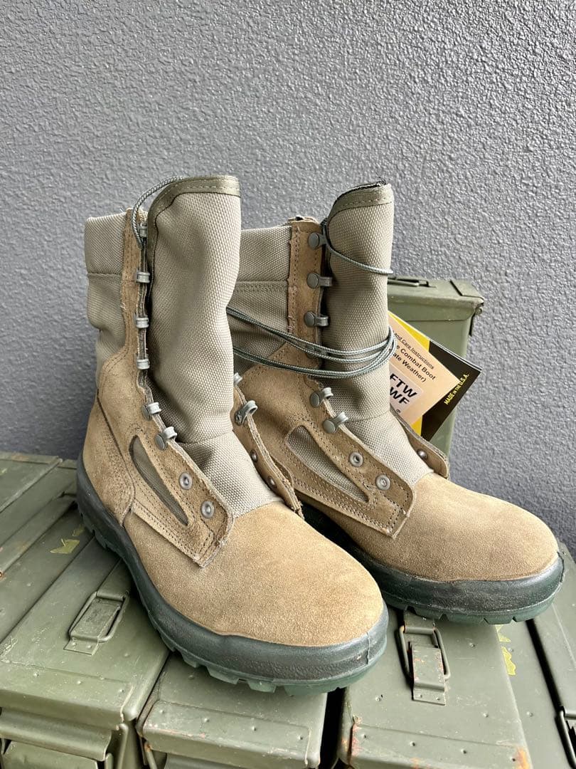 米軍放出新品Belleville コンバットブーツ8.5WF 実物