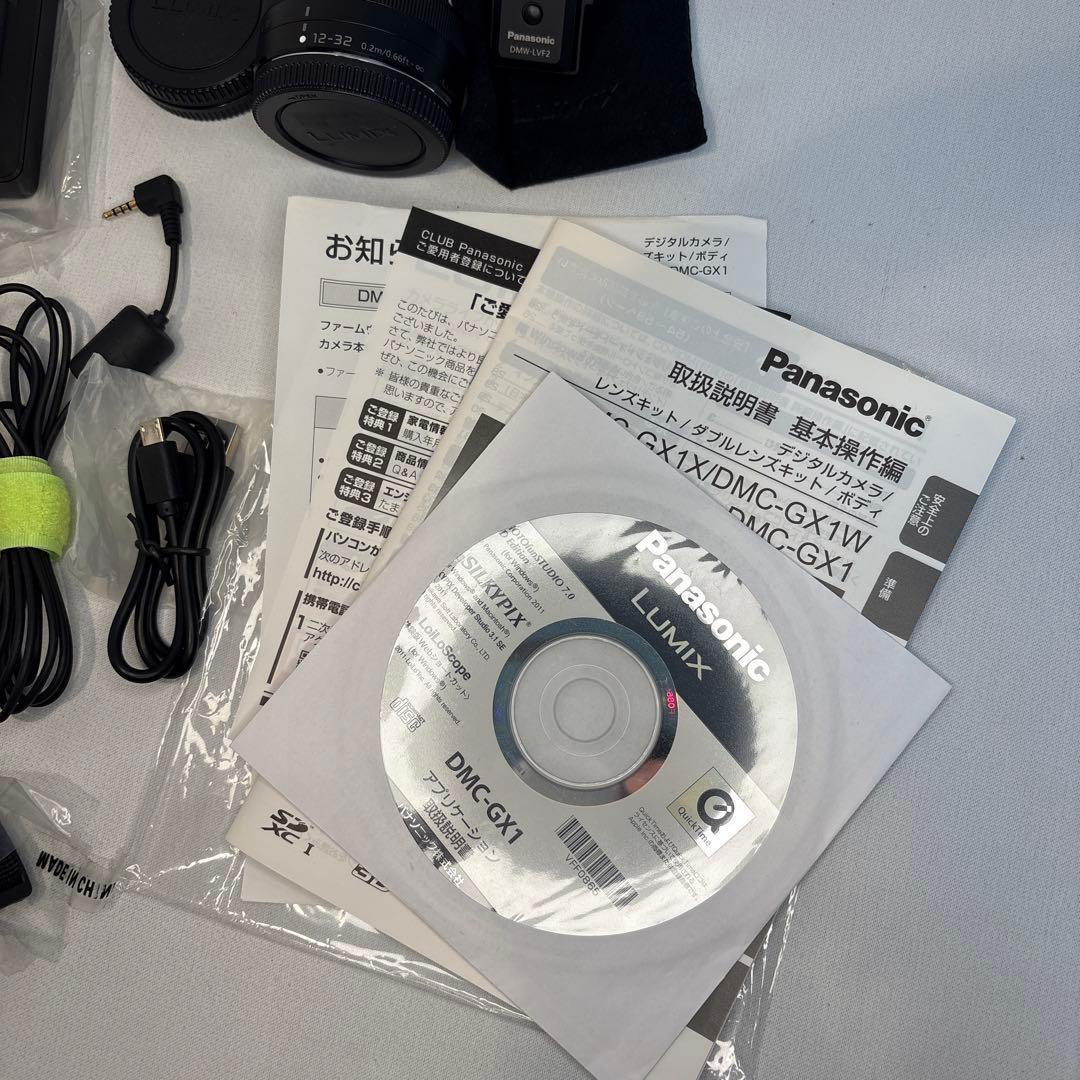 Panasonic LUMIX GX1 レンズ2本 LVF2リモコン 元箱付