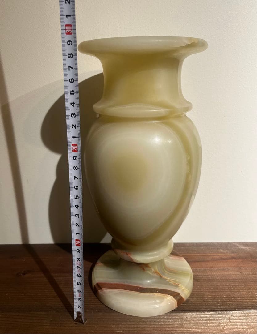 天然大理石　花瓶　高さ30cm 重さ5kg