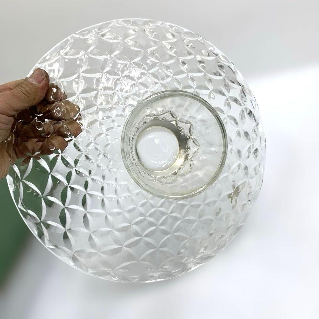カガミクリスタル　ケーキスタンド　ARTGLASS ヴィンテージ　レトロ　昭和