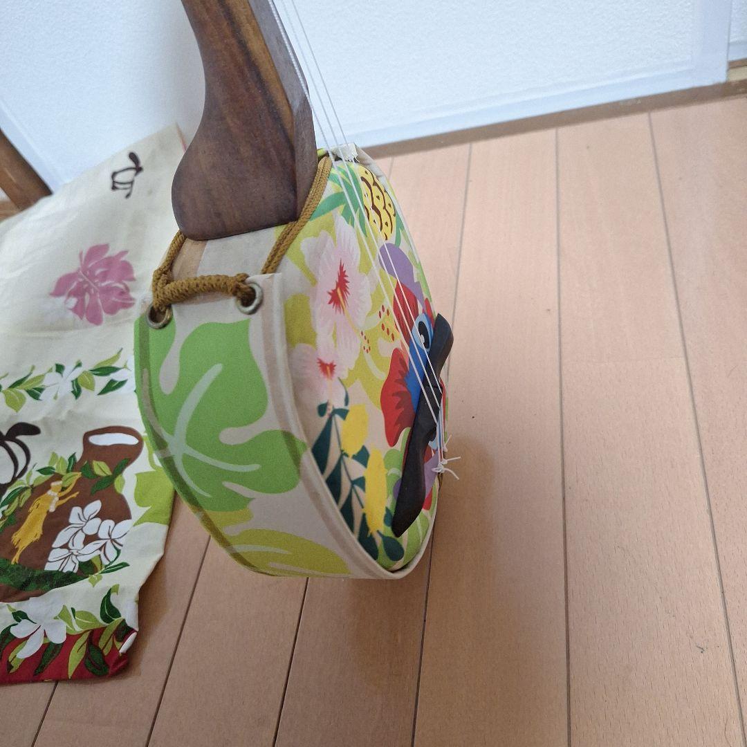 激レア　スティッチ　三味線　ケース付き