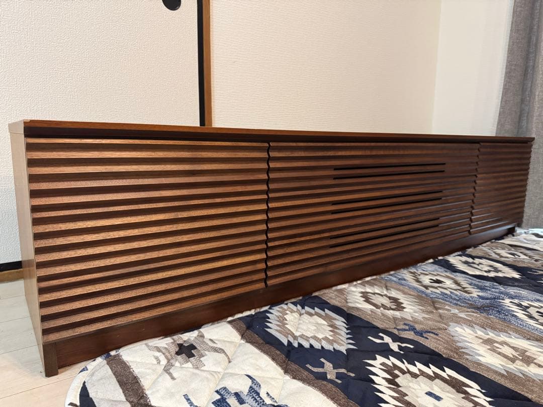 美品 岡家具工業 大川 ウォールナット材テレビボード180サイズ IDC大塚購入