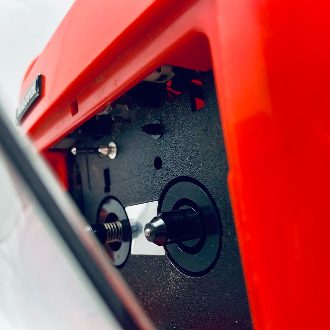 【昭和レトロ・赤】National RQ-304 カセットレコーダー 赤 ポップ