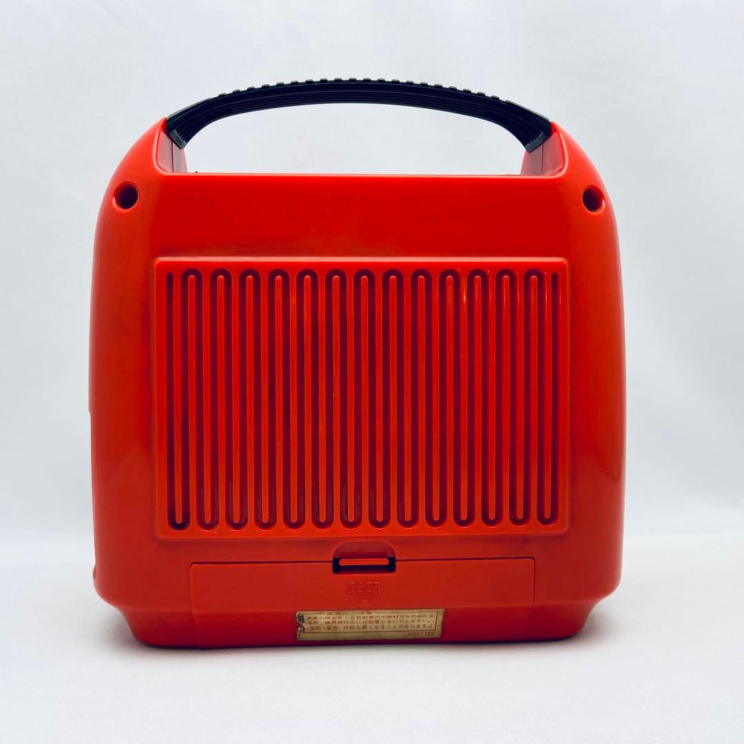 【昭和レトロ・赤】National RQ-304 カセットレコーダー 赤 ポップ