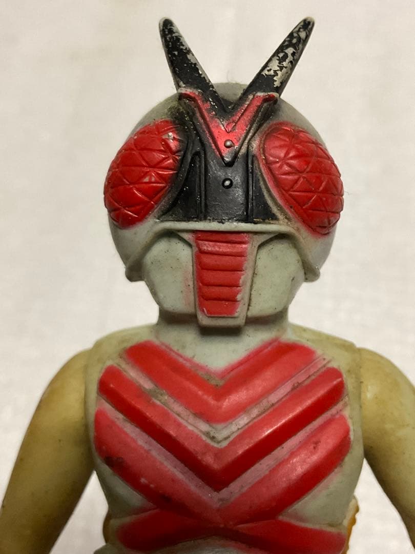 仮面ライダーX／ソフビ人形。【汚れ有り　高さ／14cm程の人形となります】。