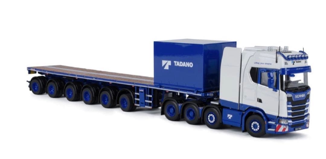 1/50 SCANIA ハイルーフ Nooteboom フラットベットトレーラー
