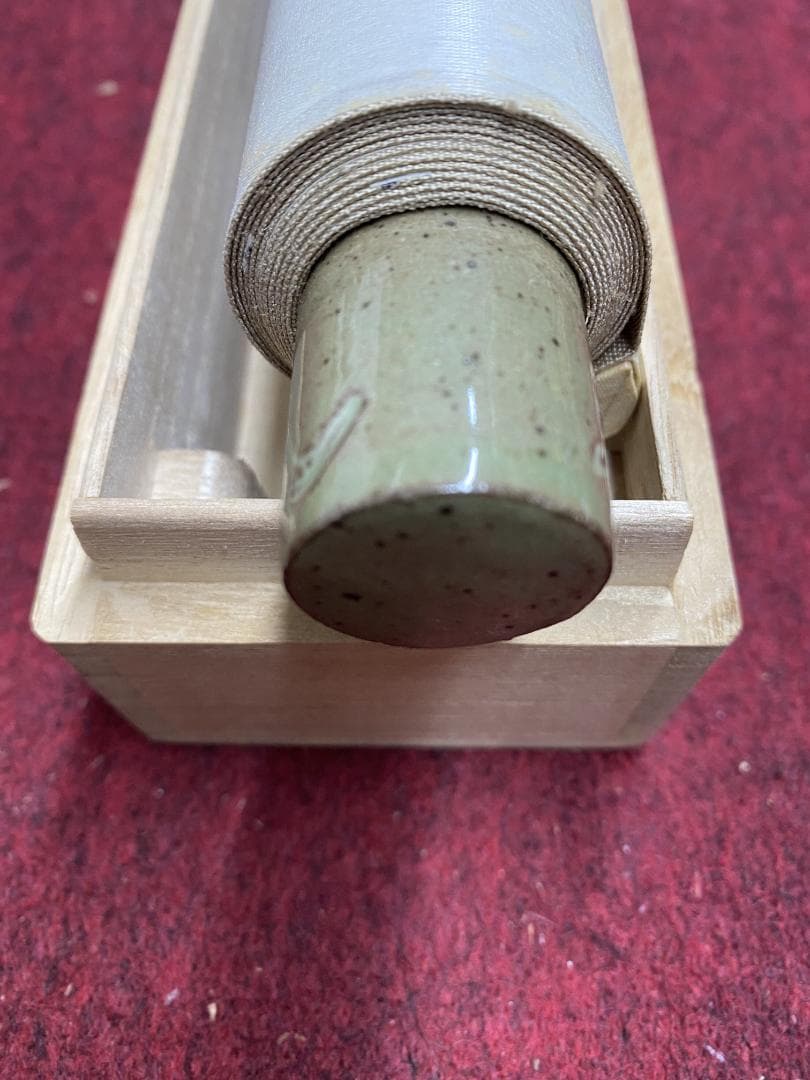 松原日沙史『鯛』横物 日本画 紙本 共箱 日展会友 風景の会同人 師:翠嶂 掛軸