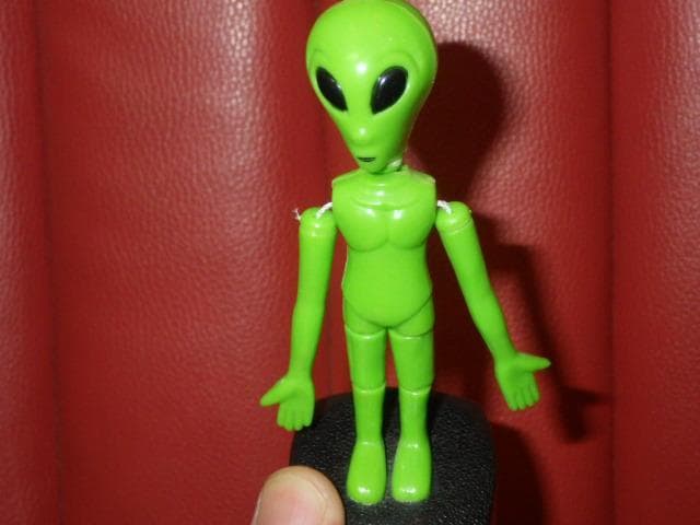 90’S★宇宙人★エイリアン★脱力人形★44★ビンテージ★プッシュパペット