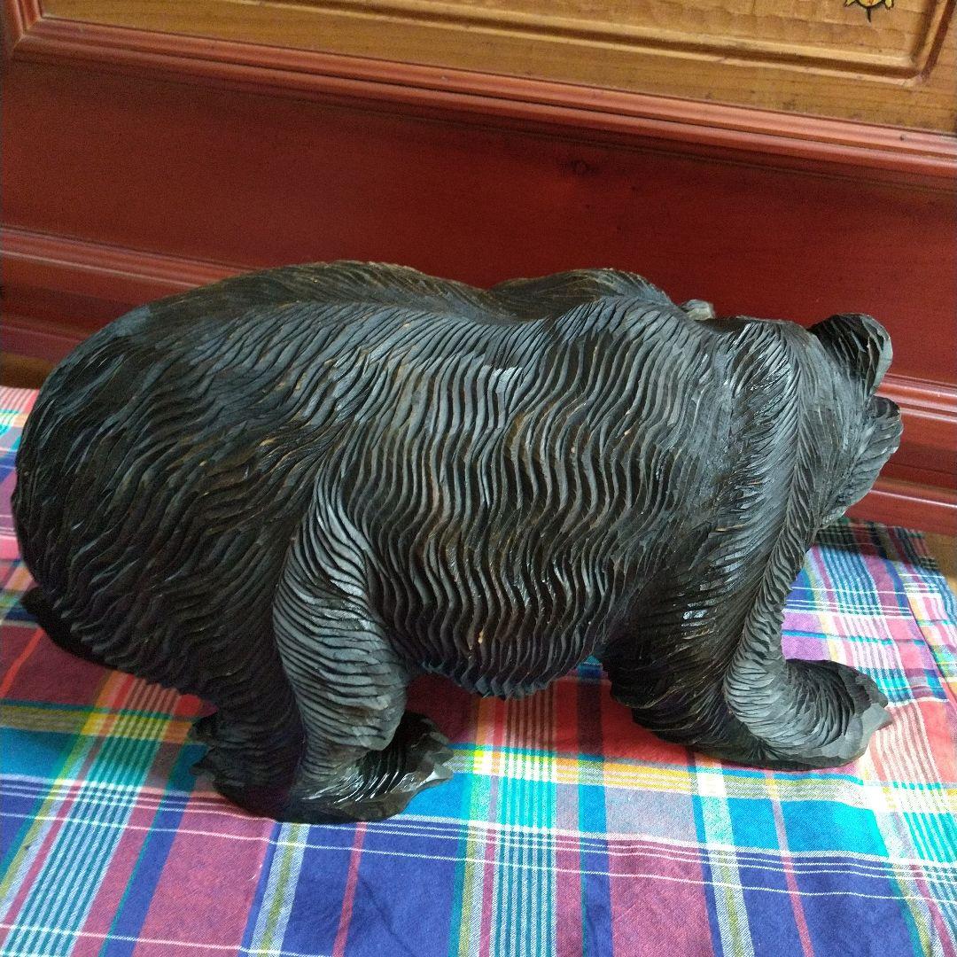 熊彫り物 昭和レトロ レア ハンドメイド
