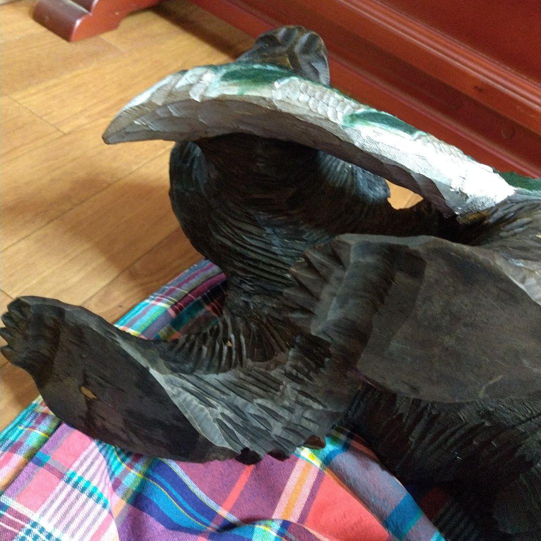 熊彫り物 昭和レトロ レア ハンドメイド