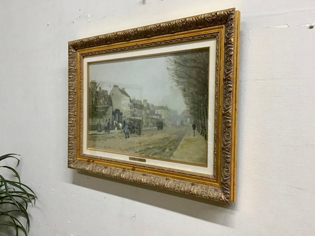 管52☆絵画☆アルフレッド・シスレー☆ アルジャントゥイユの馬車広路☆複製画