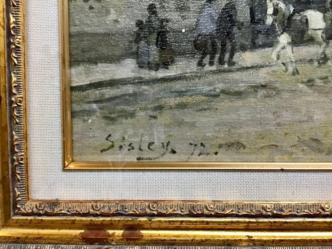 管52☆絵画☆アルフレッド・シスレー☆ アルジャントゥイユの馬車広路☆複製画