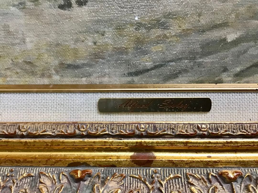 管52☆絵画☆アルフレッド・シスレー☆ アルジャントゥイユの馬車広路☆複製画