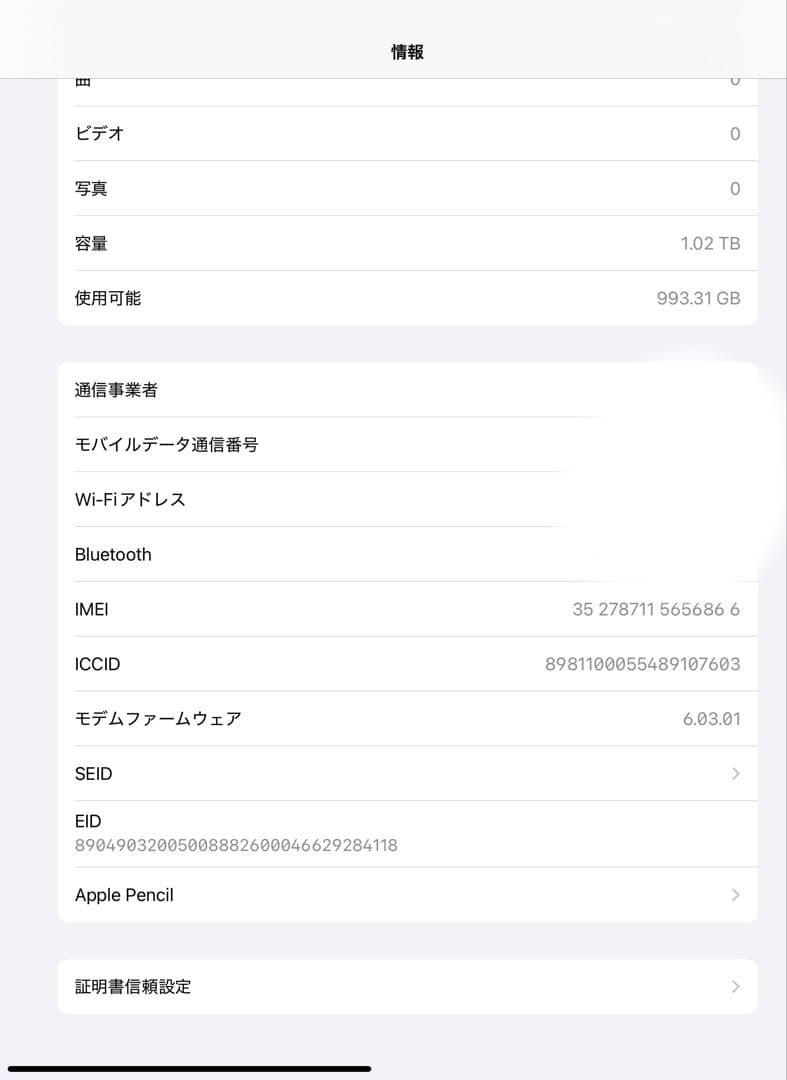 本日限定価格 iPad Pro 12.9 1TB WiFi cellular