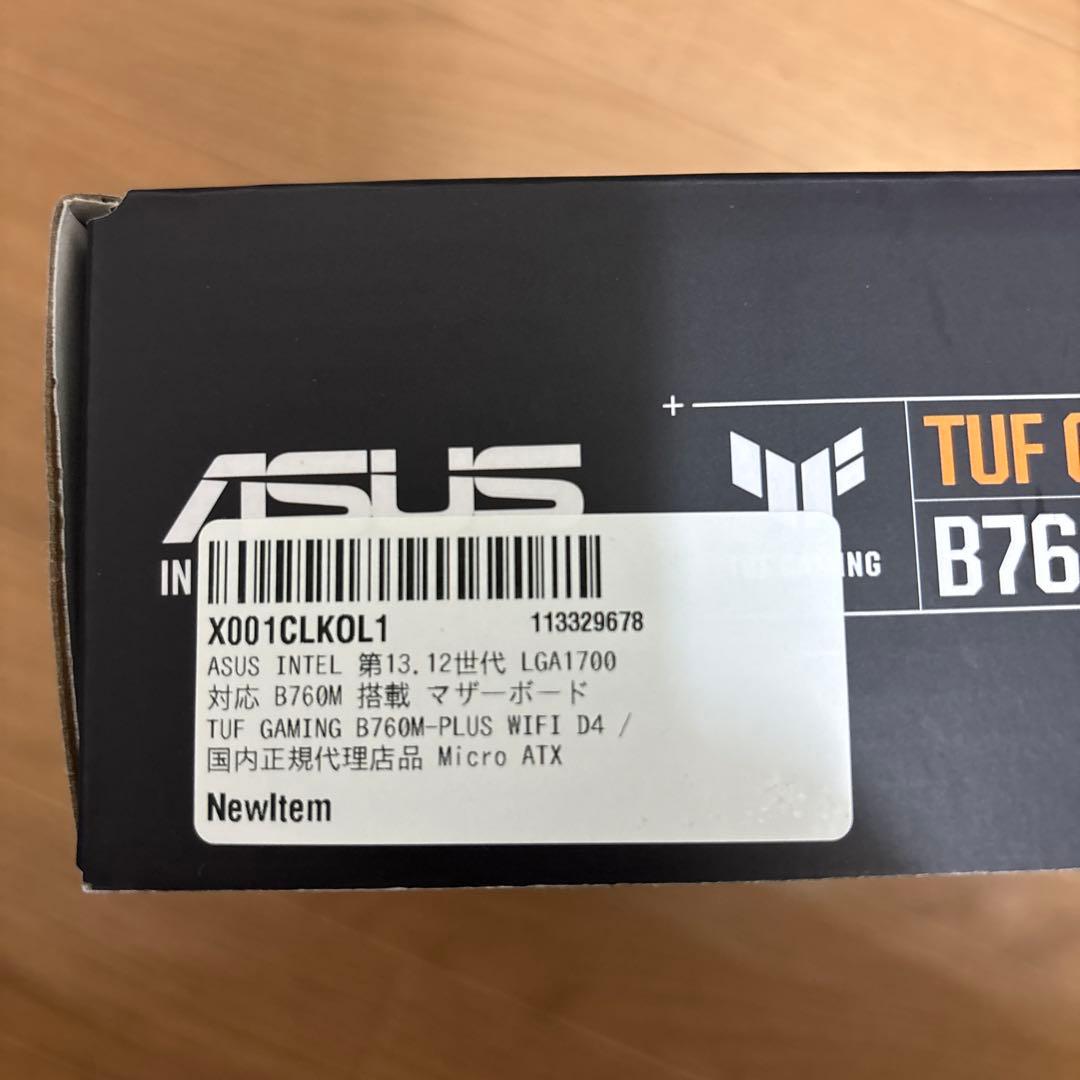 マザーボード ASUS TUF GAMING B760M-PLUS WIFI D4