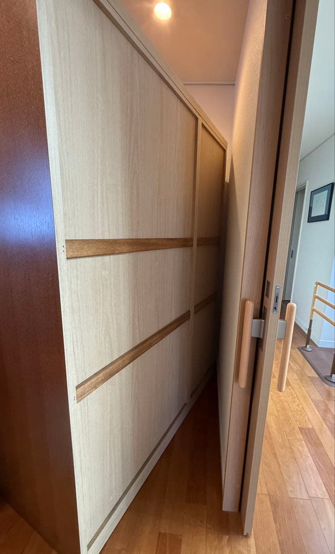 【大塚家具・純国産ナラ材】ワードローブ 洋服タンス