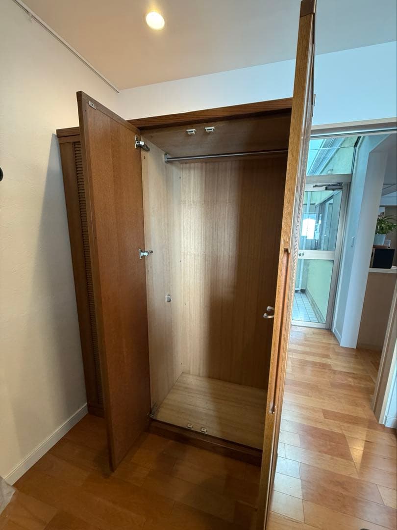 【大塚家具・純国産ナラ材】ワードローブ 洋服タンス