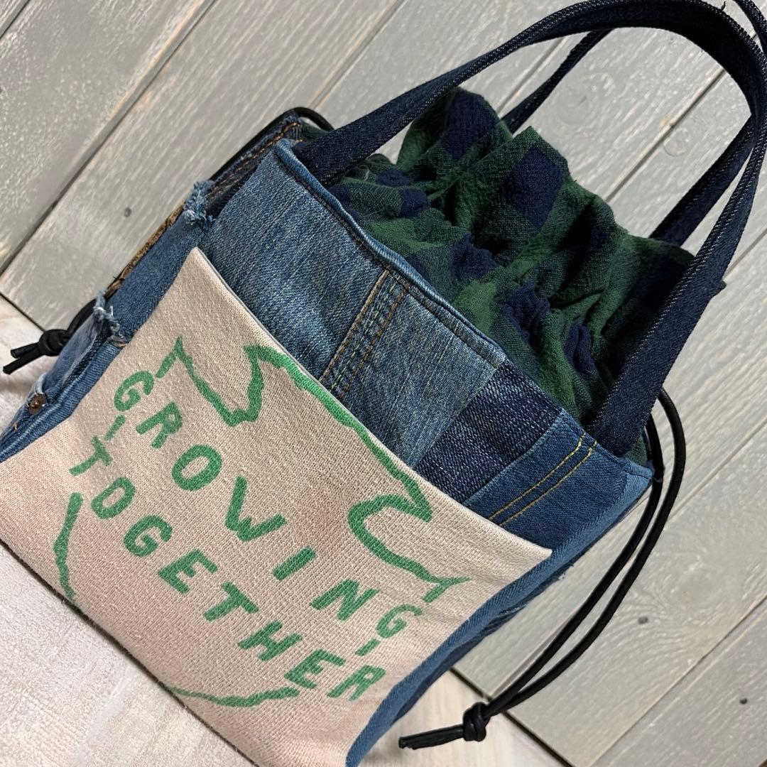 デニム巾着bag