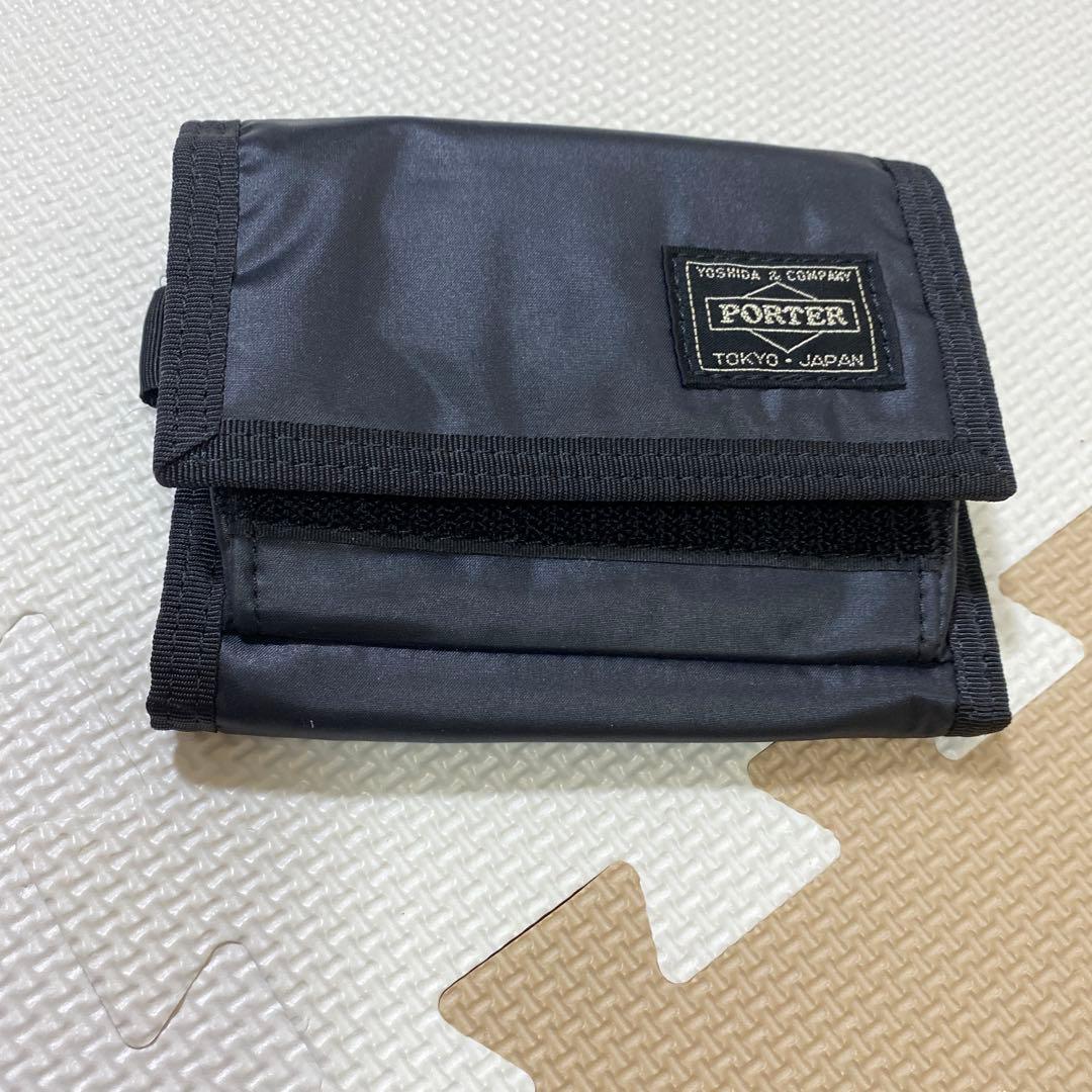 PORTER ポーター 二つ折り財布 ナイロン ブラック 吉田カバン 日本製
