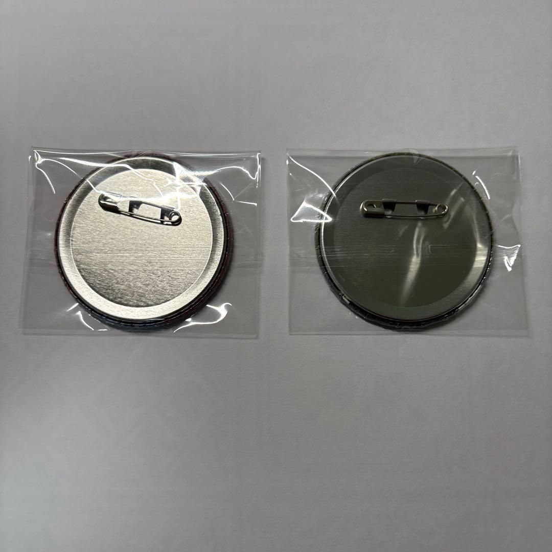 キミガシネ　缶バッジ　サラ＆ケイジさん