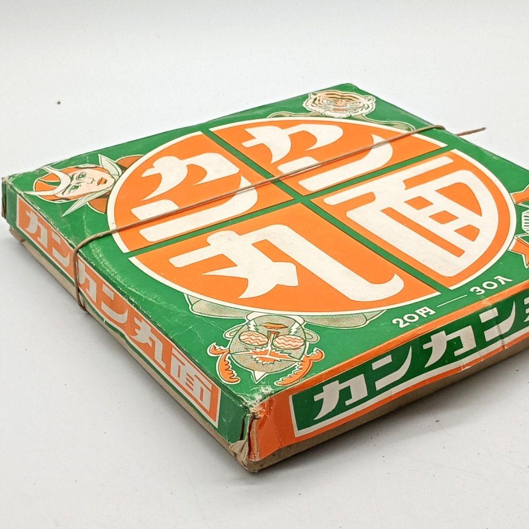 昭和レトロ 当時物 駄菓子屋玩具 カンカン丸面 特大メンコ 直径23cm 30枚