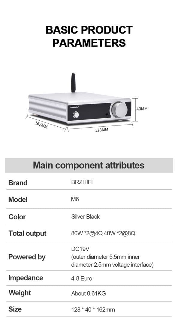 オ*ガ様 BRZHIFI M6 デジタル アンプ LDAC SMSL FX AU
