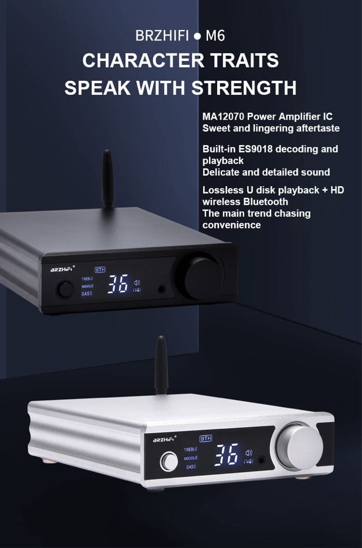 オ*ガ様 BRZHIFI M6 デジタル アンプ LDAC SMSL FX AU