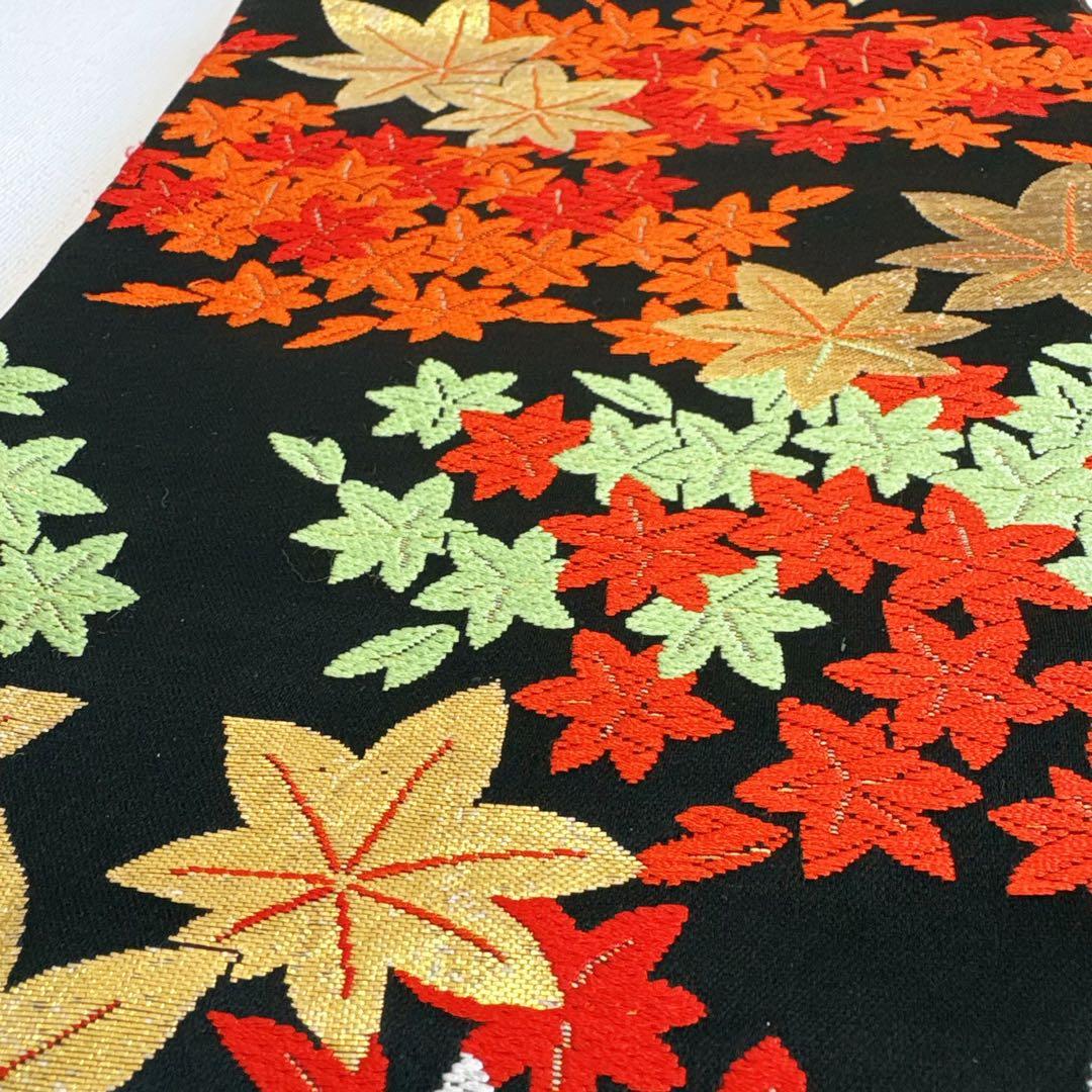 七五三　７歳　女の子　フルセット　オレンジ×白　市松　小物セット