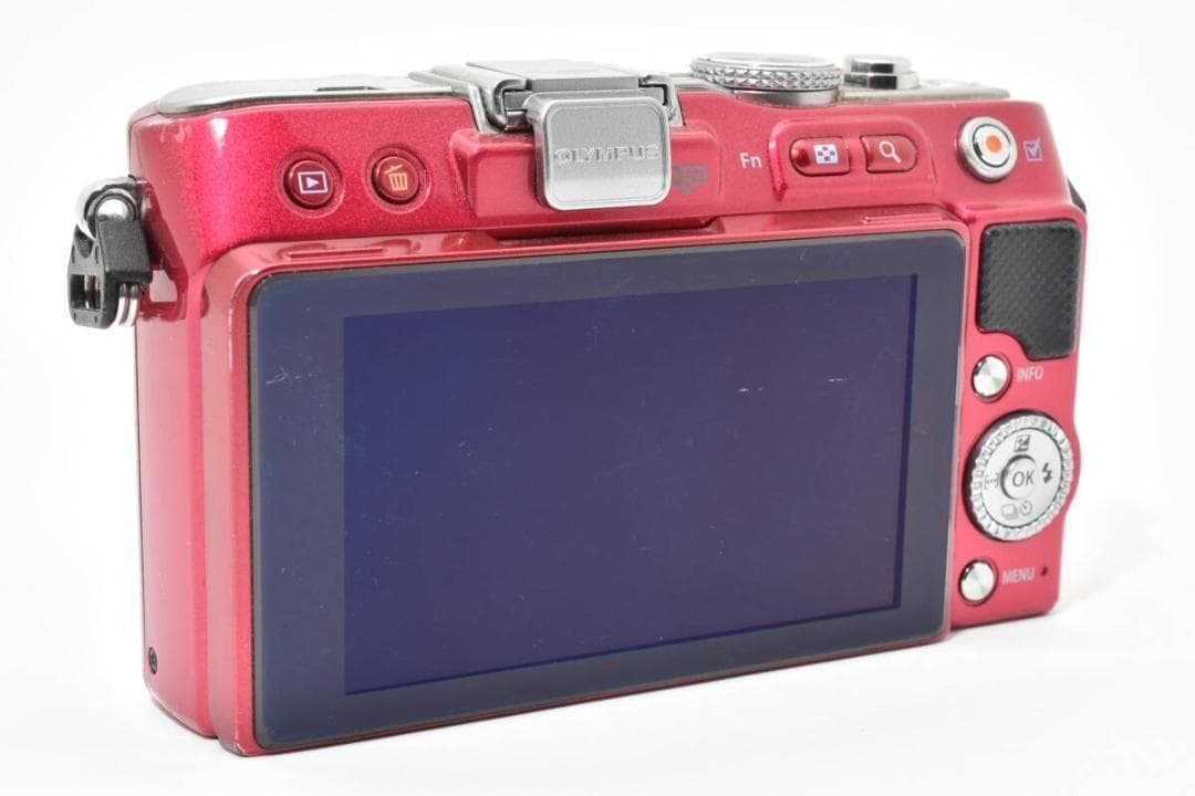 美品　OLYMPUS PEN Lite E-PL3 レッド ＃A475