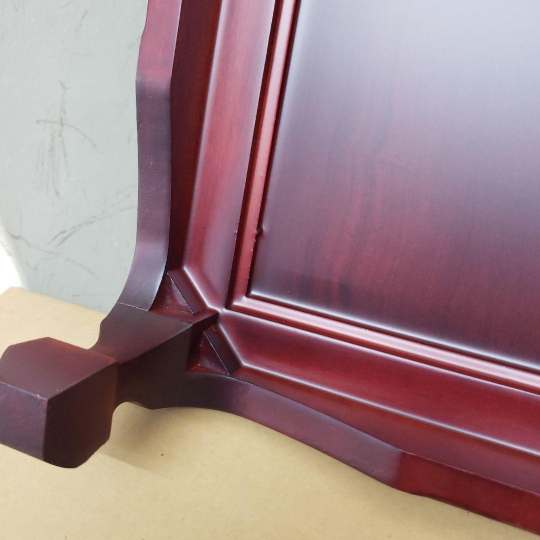 蔵出し特価　紫檀製 赤色 花瓶台 1.6尺 A箱付き　５１×３３×１２cm