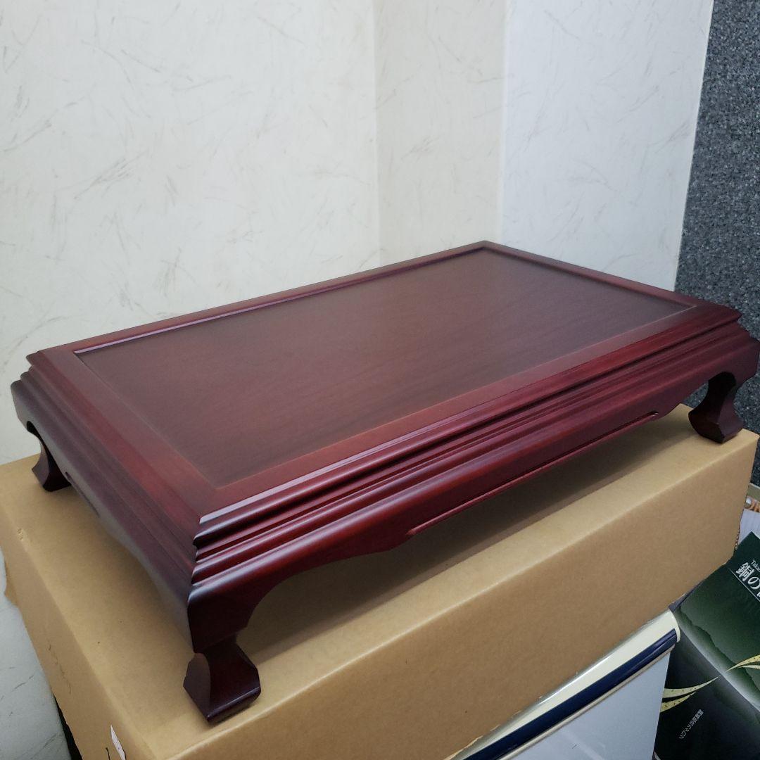 蔵出し特価　紫檀製 赤色 花瓶台 1.6尺 A箱付き　５１×３３×１２cm