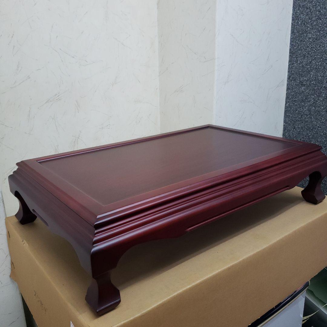 蔵出し特価　紫檀製 赤色 花瓶台 1.6尺 A箱付き　５１×３３×１２cm