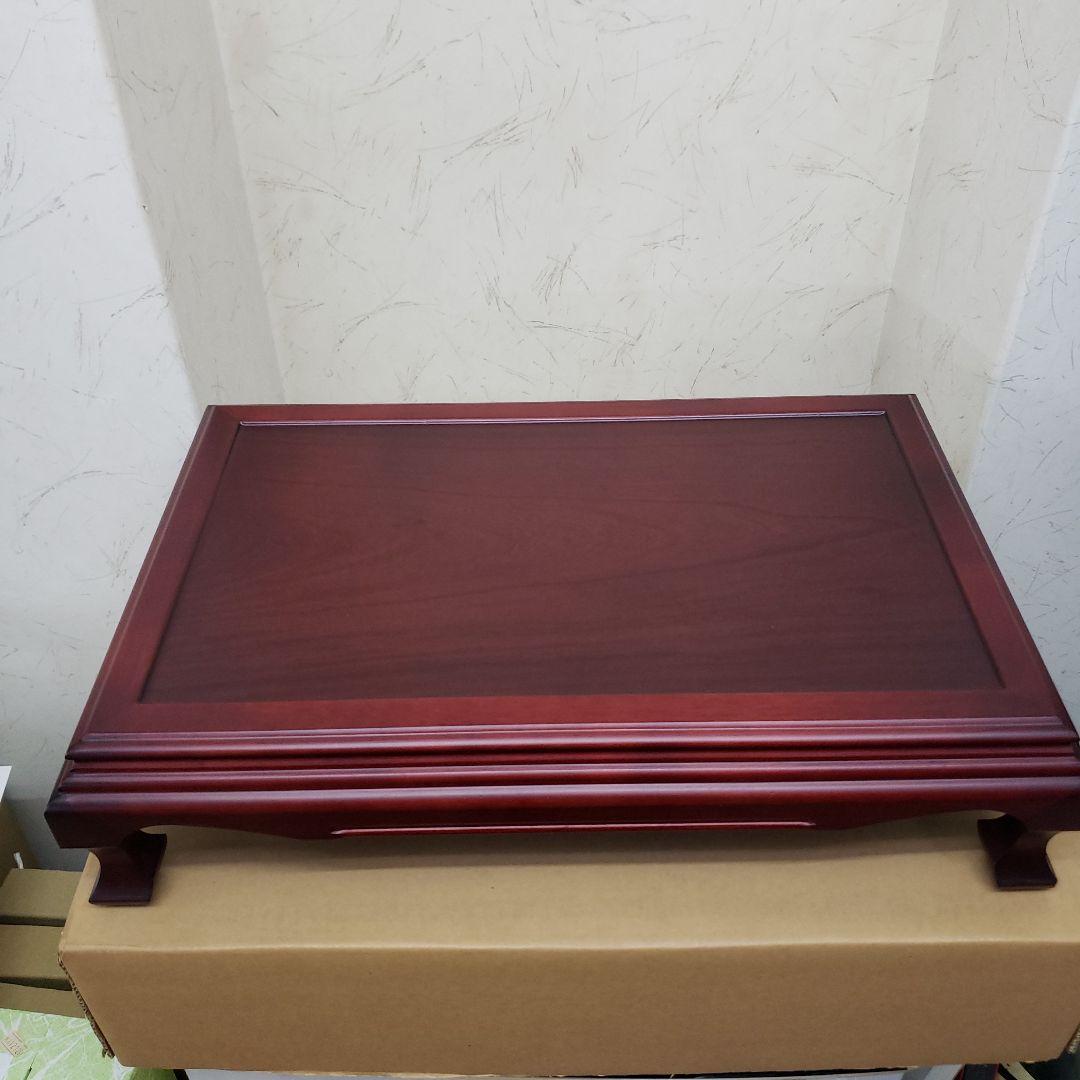 蔵出し特価　紫檀製 赤色 花瓶台 1.6尺 A箱付き　５１×３３×１２cm