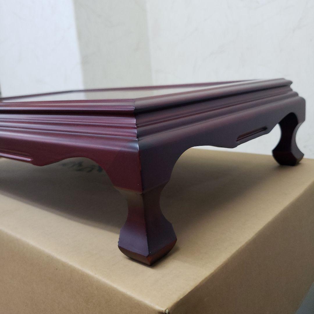 蔵出し特価　紫檀製 赤色 花瓶台 1.6尺 A箱付き　５１×３３×１２cm