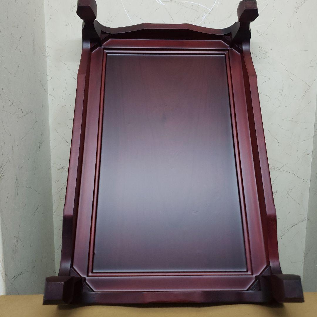 蔵出し特価　紫檀製 赤色 花瓶台 1.6尺 A箱付き　５１×３３×１２cm