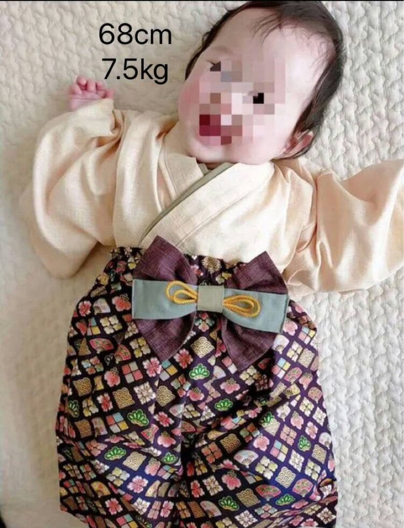 ベビー袴　ひな祭り　初節句　3ヶ月〜1歳半まで　お食い初め　ハンドメイド　百日膳