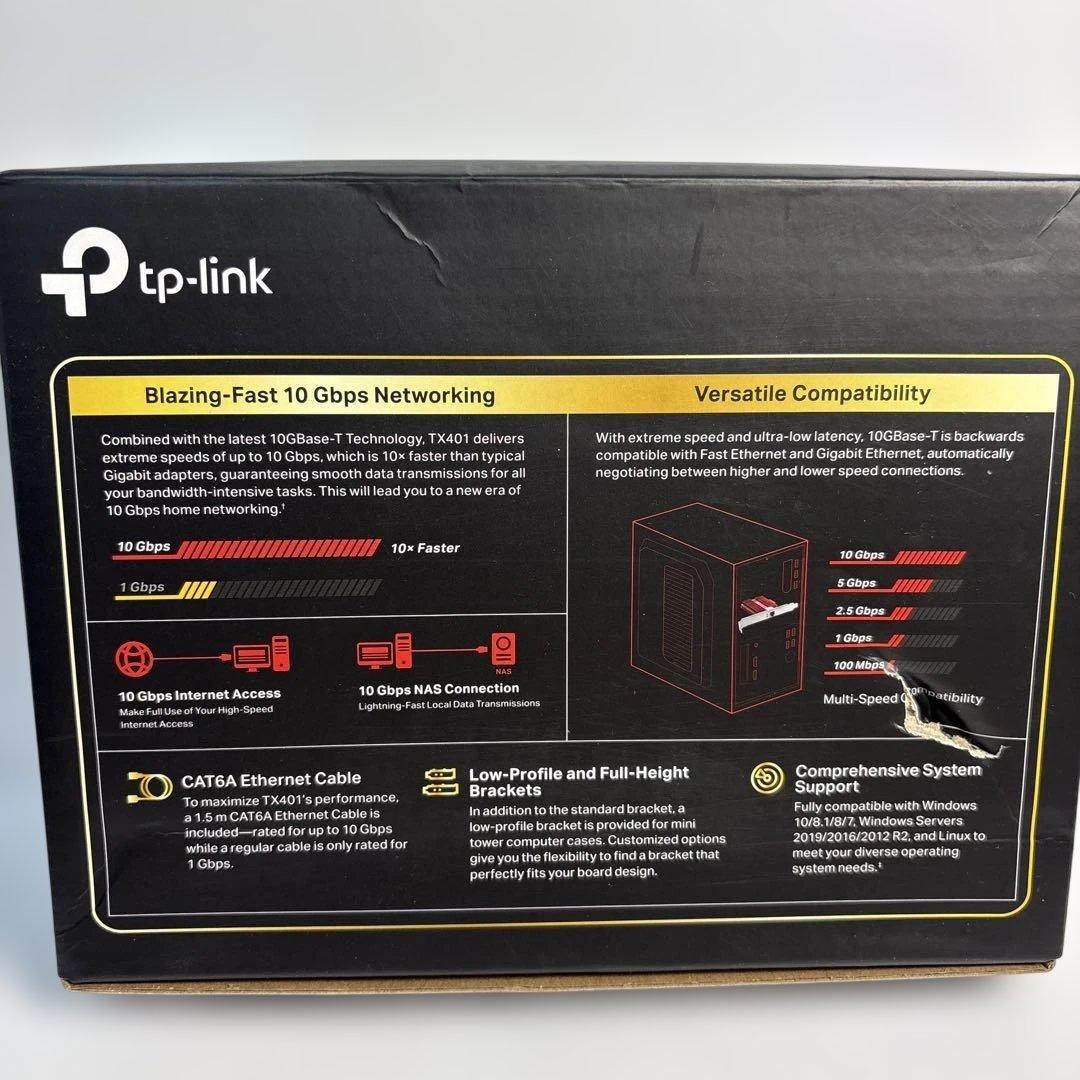 TP-Link 10Gbps LANカード PCI-E アダプターTX401