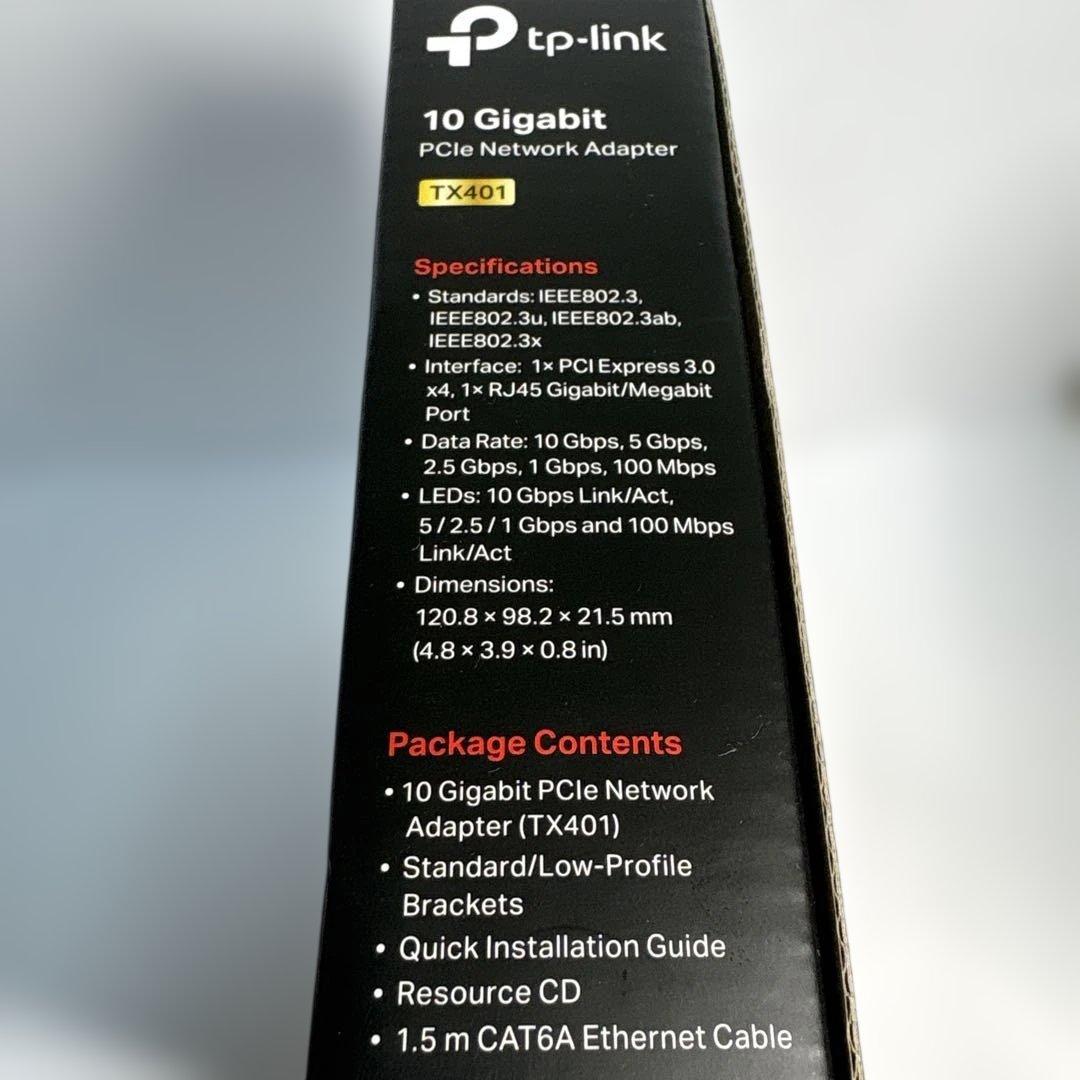 TP-Link 10Gbps LANカード PCI-E アダプターTX401